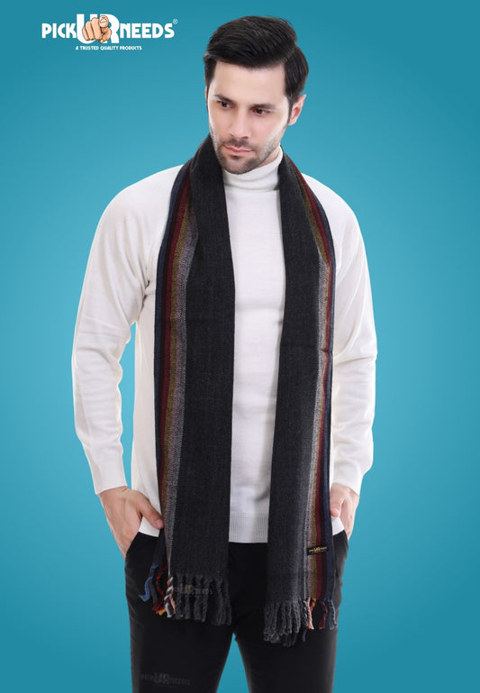Pick Ur Needs Stylish Men’s Muffler – Warm, Soft & Trendy Winter Accessory