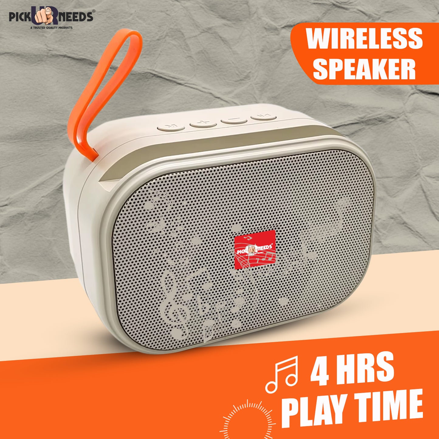 Pick Ur Needs Wireless 2 Side Loud Speaker With USB / TF Card Support 5 W Bluetooth Speaker (Blue, 5.0 Channel)