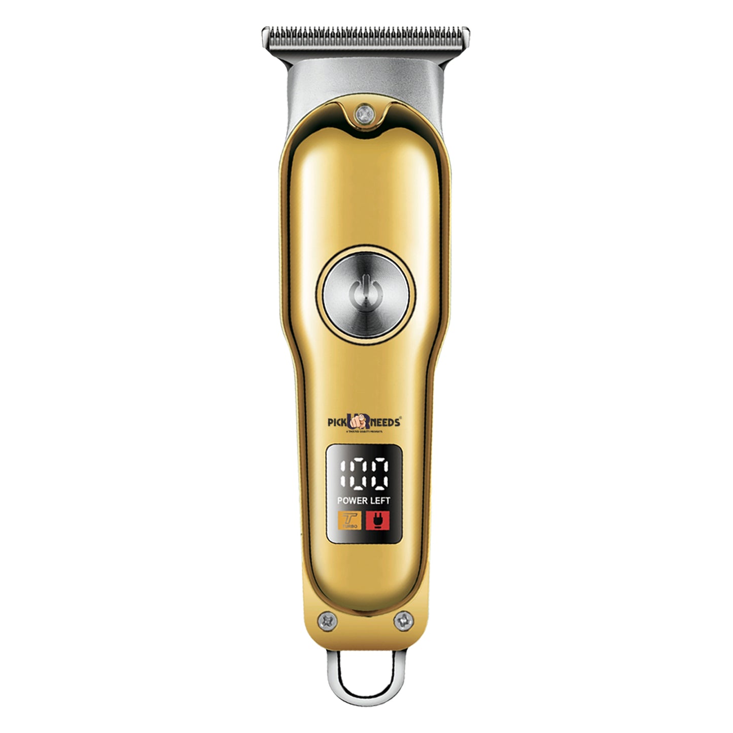 Pick Ur Needs Professional High Quality Hair Clipper Shaver 1200mAH Battery Trimmer 180 min Runtime 3 Length Settings (Gold)