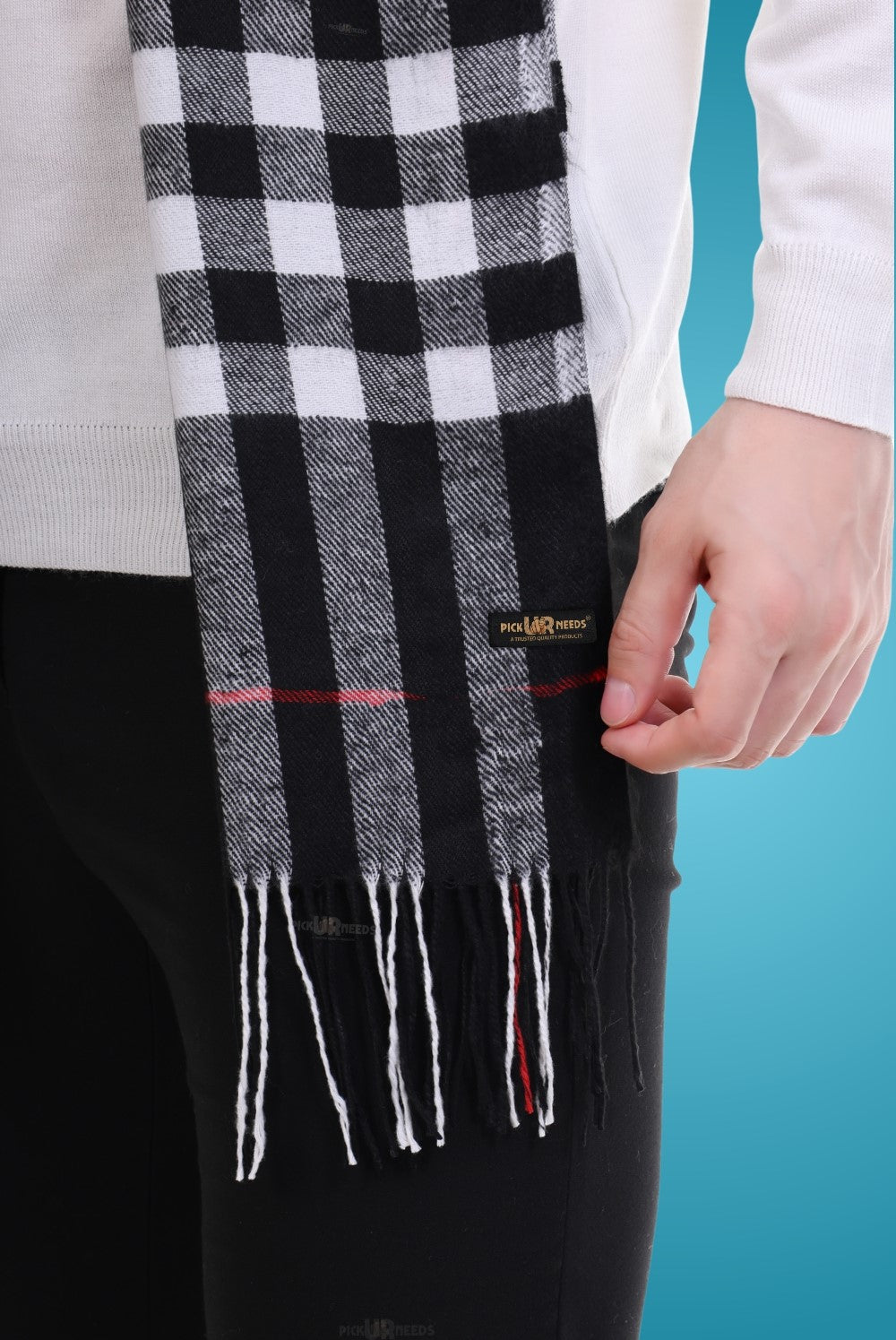 Pick Ur Needs Stylish Men’s Muffler – Warm, Soft & Trendy Winter Accessory