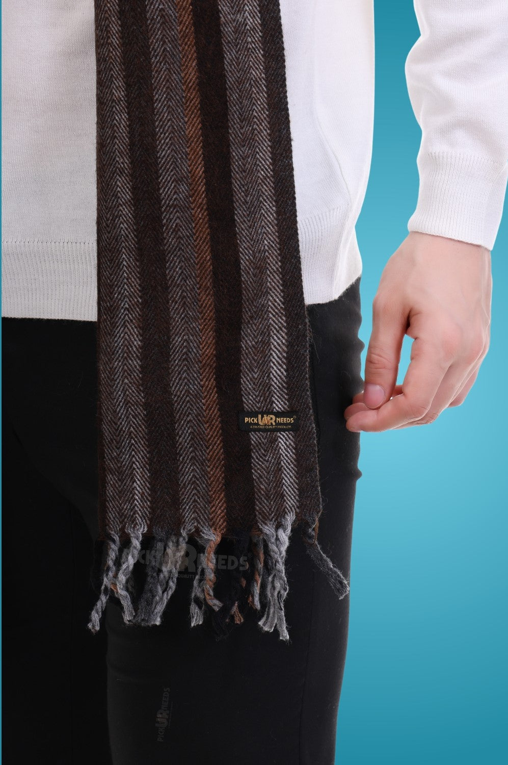 Pick Ur Needs Stylish Men’s Muffler – Warm, Soft & Trendy Winter Accessory