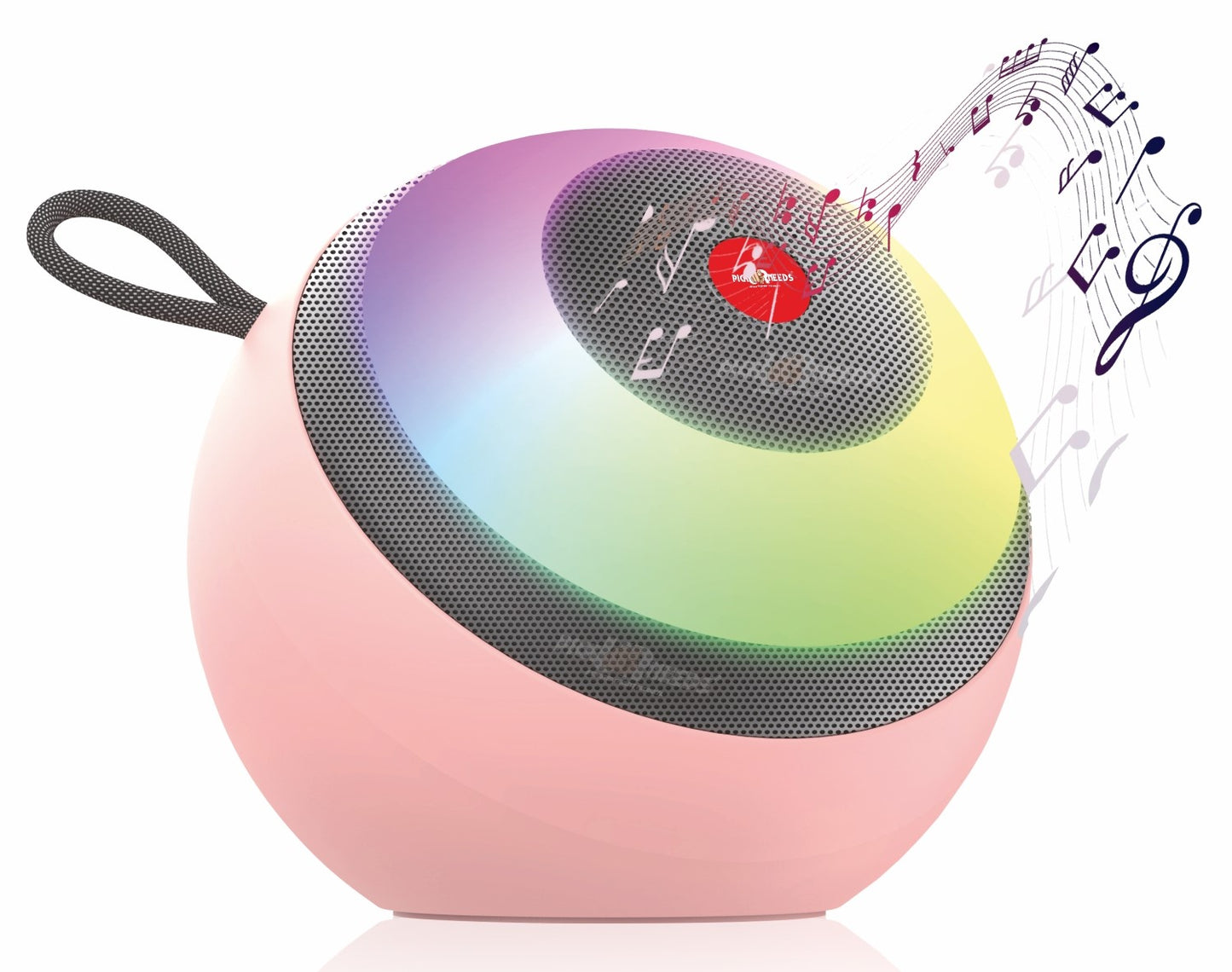 Pick Ur Needs Compact Rechargebale Wireless Speaker, RGB LED, 5W Bluetooth Speaker (Blue)