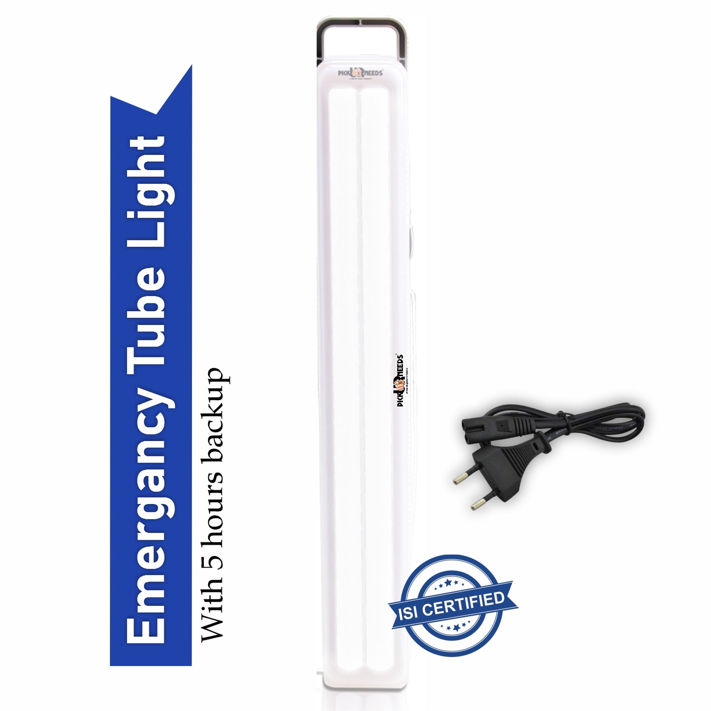 Pick Ur Needs Home Delight Rechargeable Long Tube 15-Hours LED Light 15 hrs Lantern Emergency Light (White)