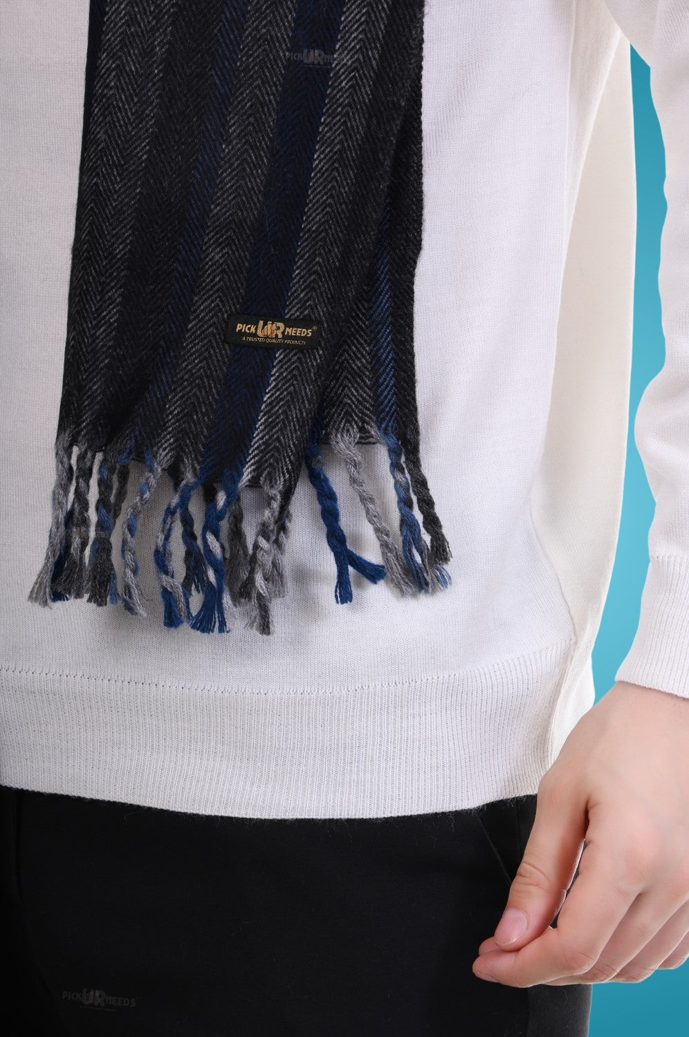 Pick Ur Needs Stylish Men’s Muffler – Warm, Soft & Trendy Winter Accessory