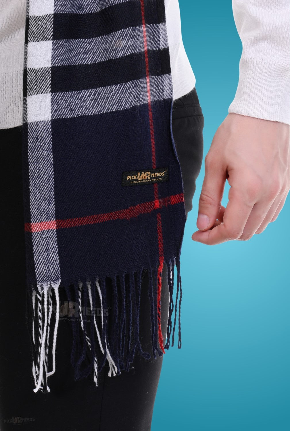 Pick Ur Needs Stylish Men’s Muffler – Warm, Soft & Trendy Winter Accessory