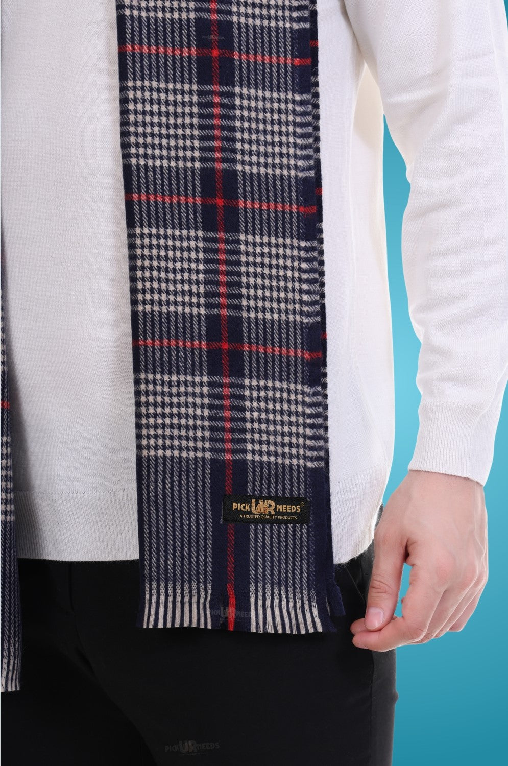 Pick Ur Needs Stylish Men’s Muffler – Warm, Soft & Trendy Winter Accessory