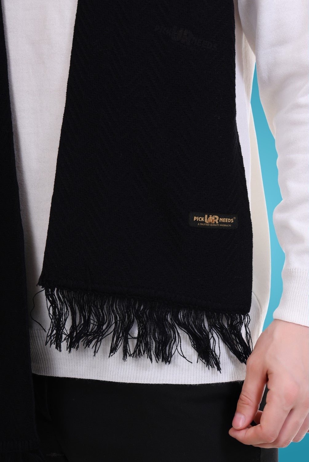 Pick Ur Needs Stylish Men’s Muffler – Warm, Soft & Trendy Winter Accessory