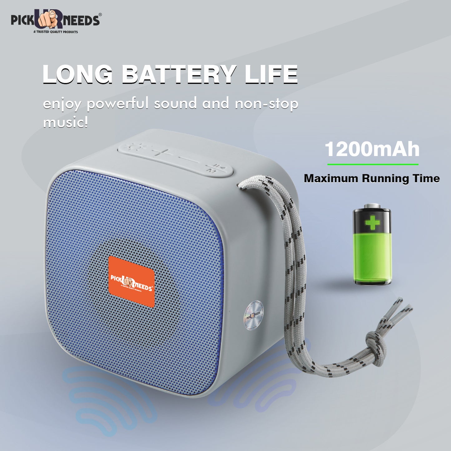 Pick Ur Needs Portable Wireless Speaker With RGB Light TF Card / USB Device / FM Radio Support 5 W Bluetooth Speaker (Black, 5.0 Channel)