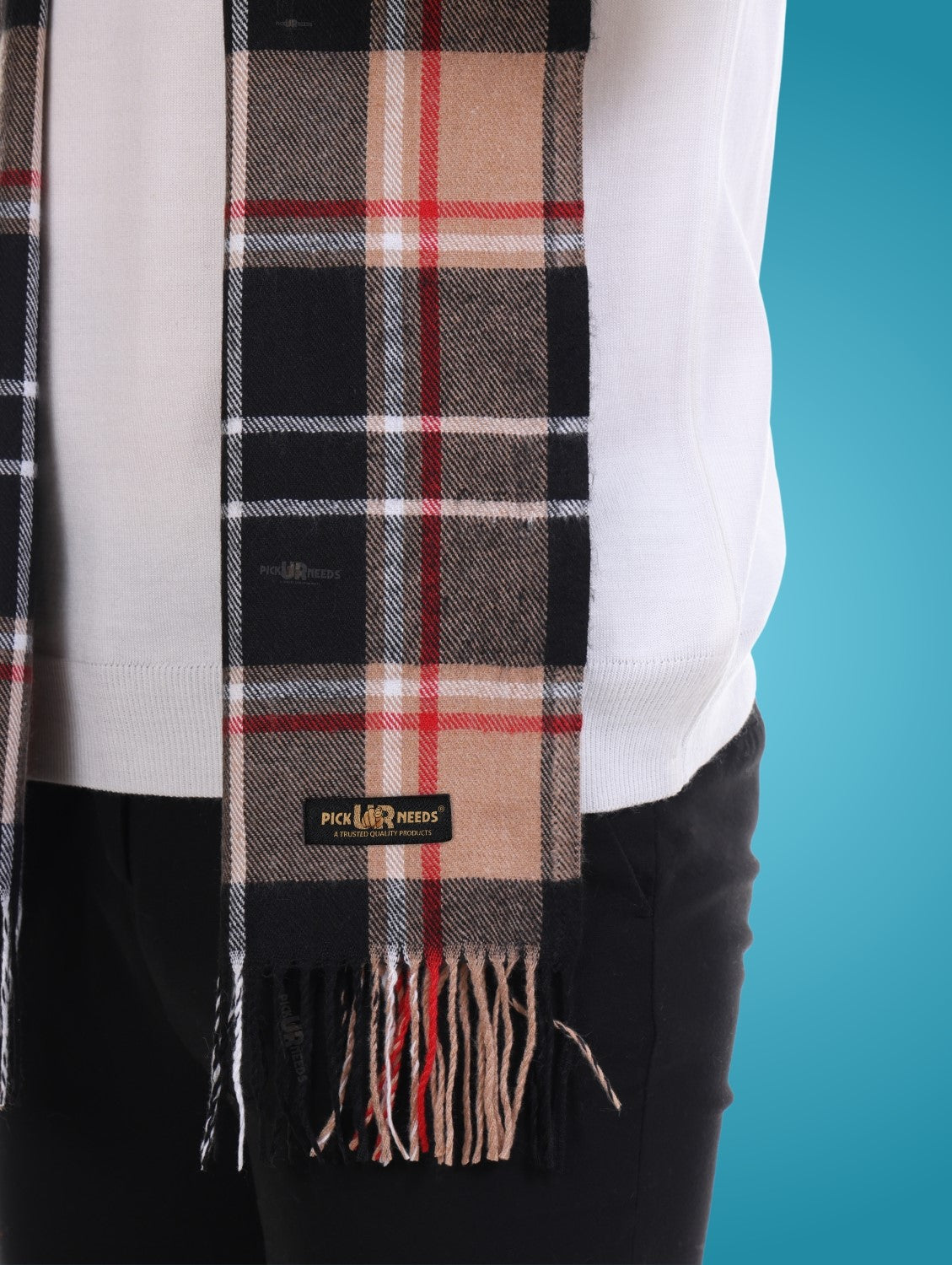 Pick Ur Needs Stylish Men’s Muffler – Warm, Soft & Trendy Winter Accessory