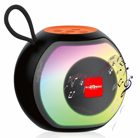 Pick Ur Needs Compact Rechargeable Wireless Thunder Sound 5W Bluetooth Speaker– Support FM/USB  (Black)