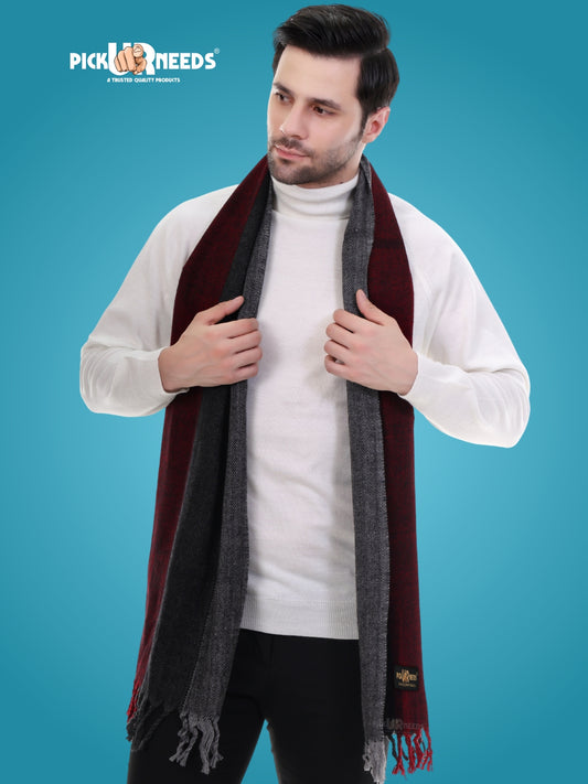 Pick Ur Needs Stylish Men’s Muffler – Warm, Soft & Trendy Winter Accessory