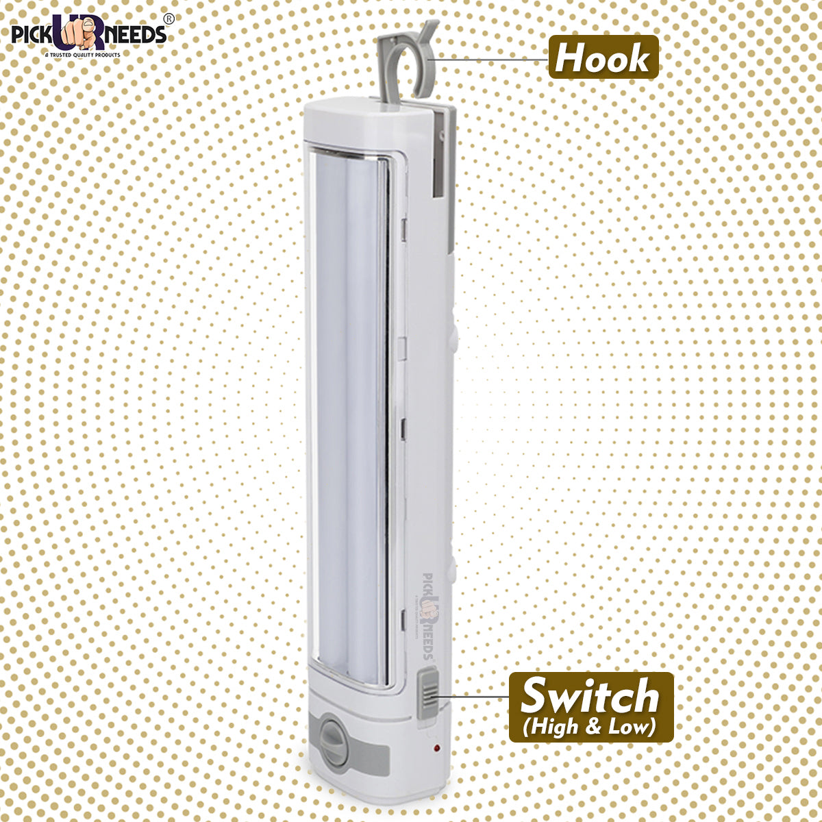 Pick Ur Needs Rechargeable 60 Watt Long Size Tube Home Delight Rechargeable Long Tube Light With 8 hrs Lantern Emergency Light