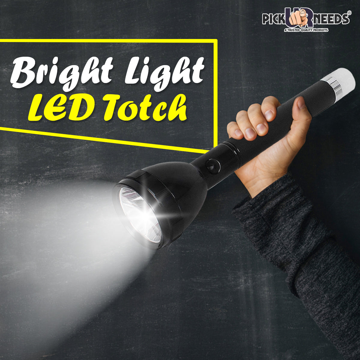 Pick Ur Needs Rechargeable 2 in 1 Long Range 50 Watt Led Torch with Long Emergency Tube Light with Duel Battery