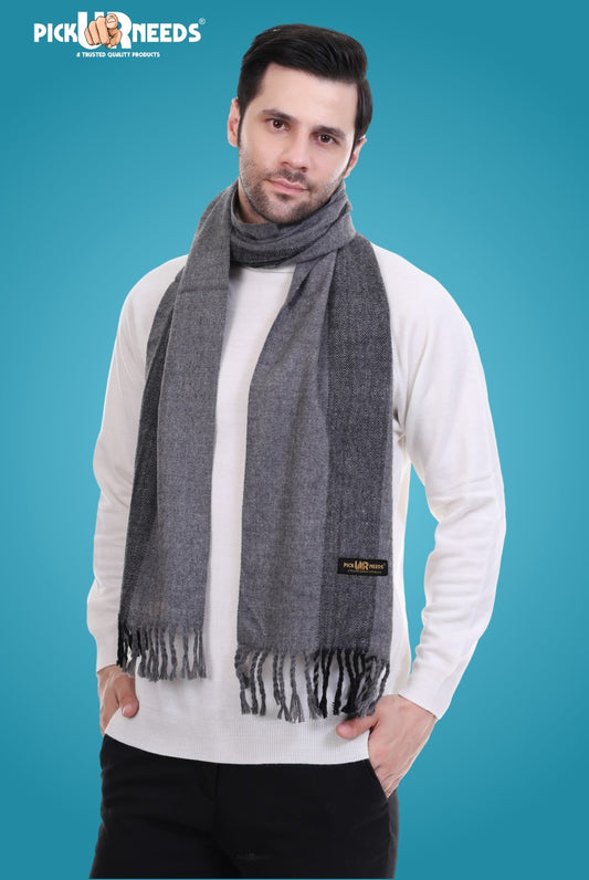 Pick Ur Needs Stylish Men’s Muffler – Warm, Soft & Trendy Winter Accessory