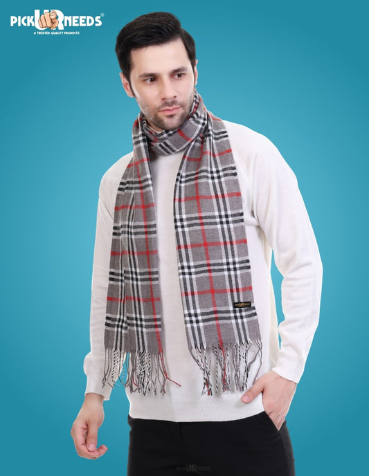 Pick Ur Needs Stylish Men’s Muffler – Warm, Soft & Trendy Winter Accessory