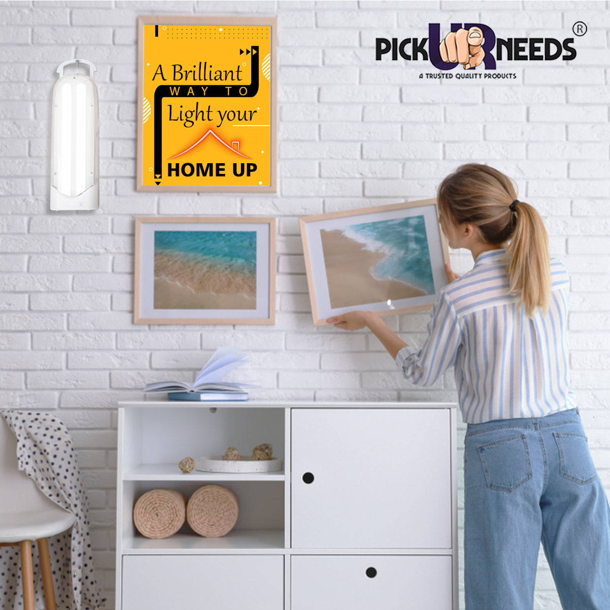 Pick Ur Needs Long & Portable 45 SMD Light with 15 Hours Backup Emergency Lantern Light