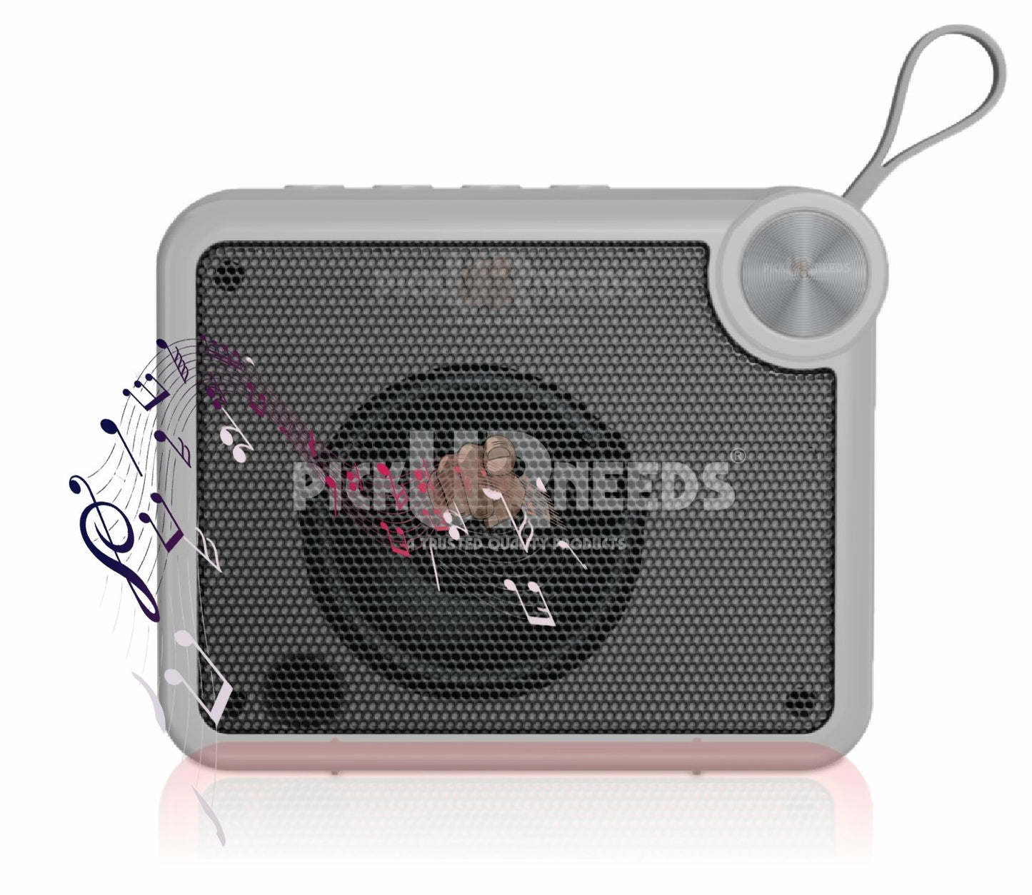 Pick Ur Needs Rechargeable Box Sound Wireless Speaker 5W – TWS, 4H Playback, TF/SD/USB/FM 5 W Bluetooth Speaker (Black, 5.0 Channel)