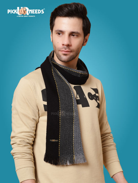 Pick Ur Needs Stylish Men’s Muffler – Warm, Soft & Trendy Winter Accessory