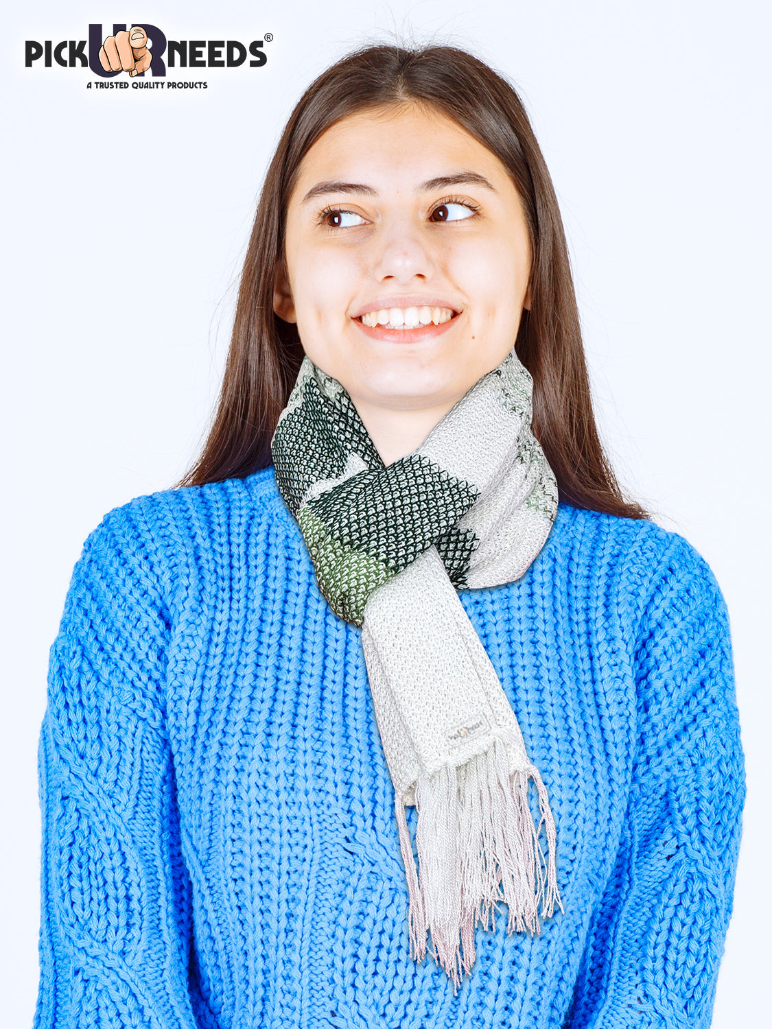 Pick Ur Needs Pure Cashmere Womens Winter Stylish Muffler Warm, Soft and Trendy Scarves for Cold W