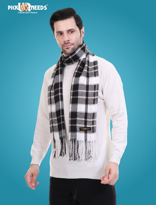 Pick Ur Needs Stylish Men’s Muffler – Warm, Soft & Trendy Winter Accessory
