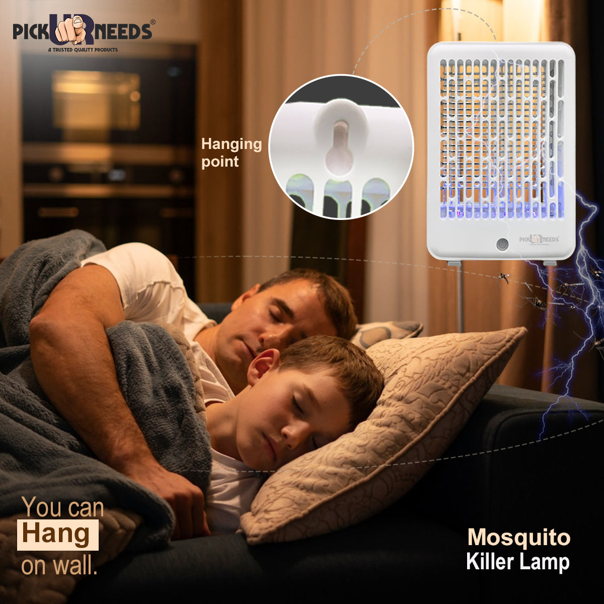 Pick Ur Needs Rechargeable Mosquito Killer Lamp Racket/Bat/Fly Swatter USB Charging Insect Killer