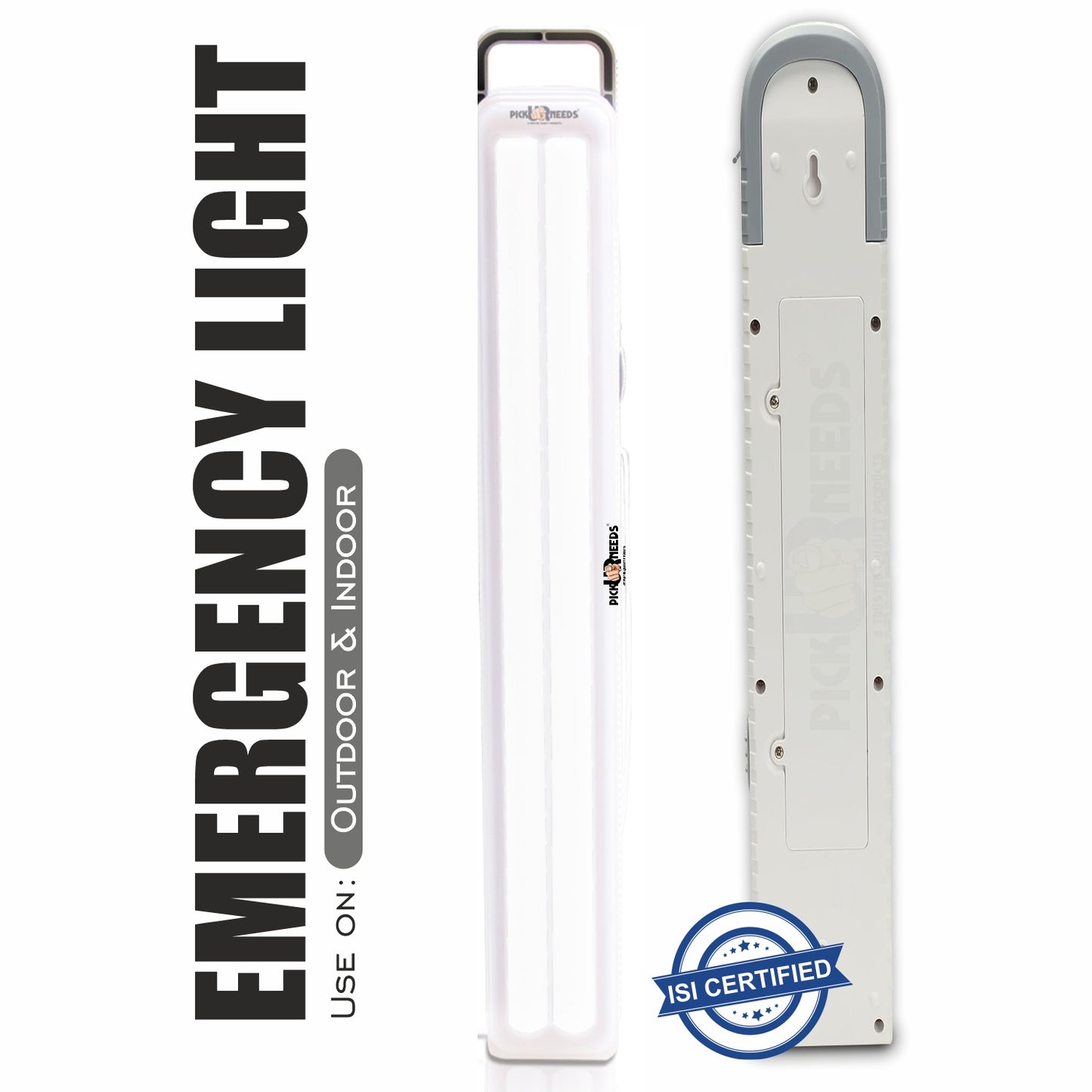 Pick Ur Needs Home Delight Rechargeable Long Tube 15-Hours LED Light 15 hrs Lantern Emergency Light (White)
