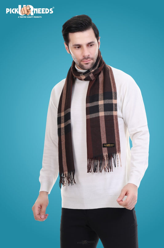 Pick Ur Needs Stylish Men’s Muffler – Warm, Soft & Trendy Winter Accessory