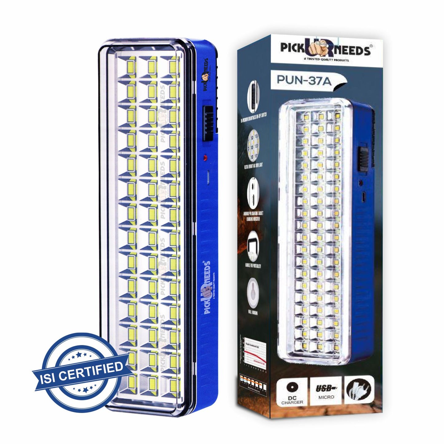 Pick Ur Needs Rechargeable 42 LED Mini Light With InBuilt Solar Panel Emergency Lantern Light