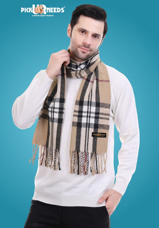 Pick Ur Needs Stylish Men’s Muffler – Warm, Soft & Trendy Winter Accessory