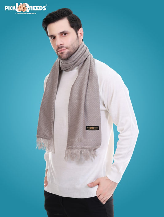 Pick Ur Needs Stylish Men’s Muffler – Warm, Soft & Trendy Winter Accessory