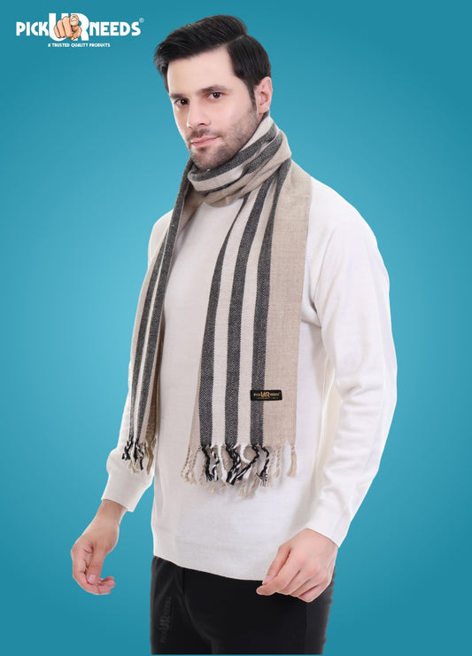 Pick Ur Needs Stylish Men’s Muffler – Warm, Soft & Trendy Winter Accessory