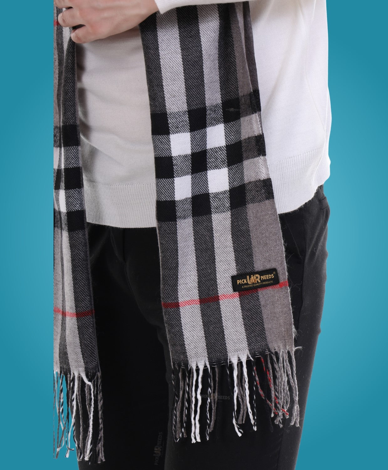 Pick Ur Needs Stylish Men’s Muffler – Warm, Soft & Trendy Winter Accessory