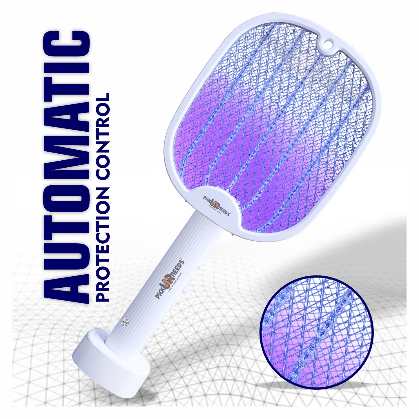 Pick Ur Needs Mosquito Bat/Racket Rechargeable Electric Insect Killer for Indoor Outdoor Use