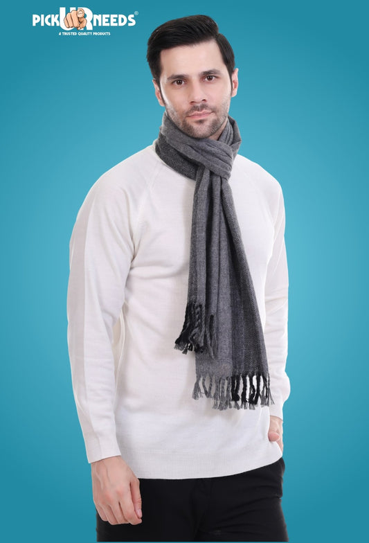 Pick Ur Needs Stylish Men’s Muffler – Warm, Soft & Trendy Winter Accessory