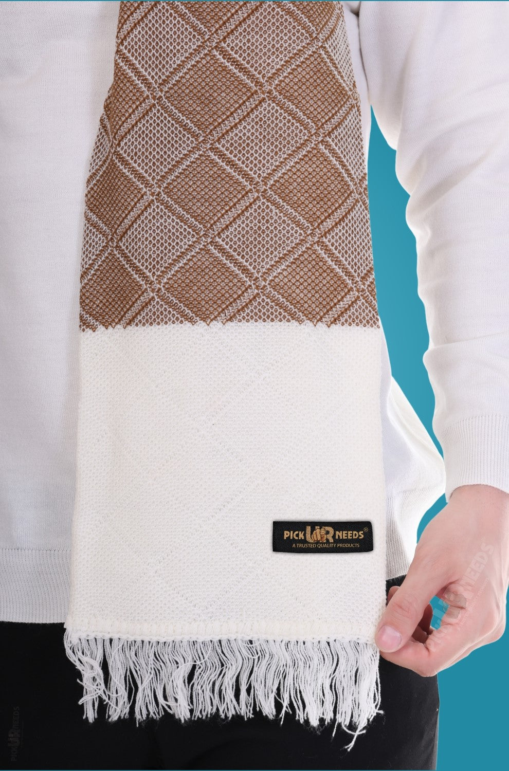 Pick Ur Needs Stylish Men’s Muffler – Warm, Soft & Trendy Winter Accessory