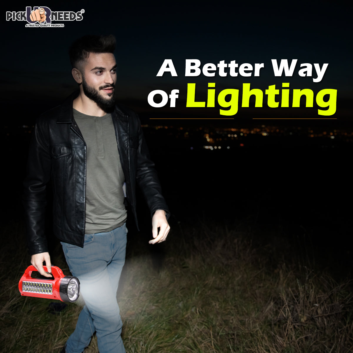 Pick Ur Needs Bright LED Rechargeable Flashlight 50W + 20 SMD Side Ultra Led Brightest Handheld Spotlight Tactical High Power Searchlight