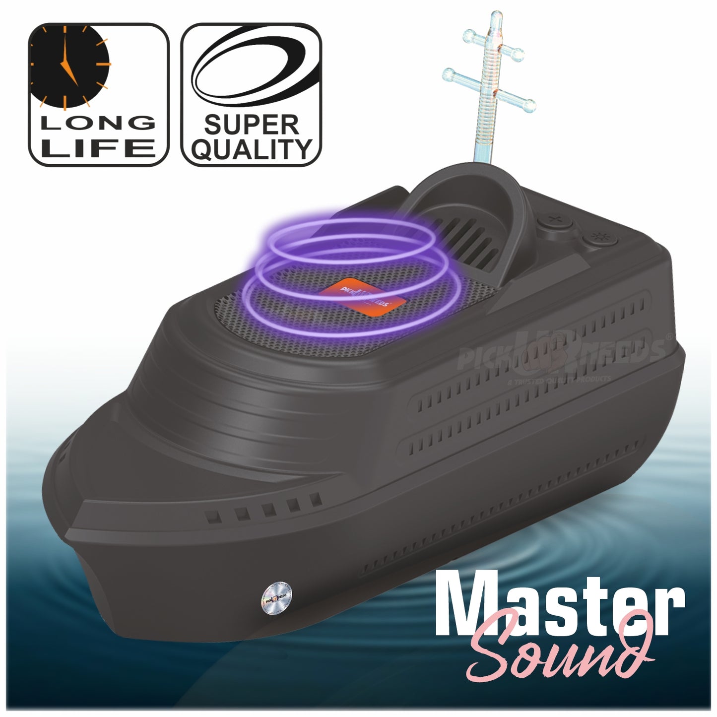 Pick Ur Needs 10W Portable Wireless Speaker 6H Playtime, 1200mAh Battery, USB Port, Parties 10 W Bluetooth Speaker (Green, 5.0 Channel)