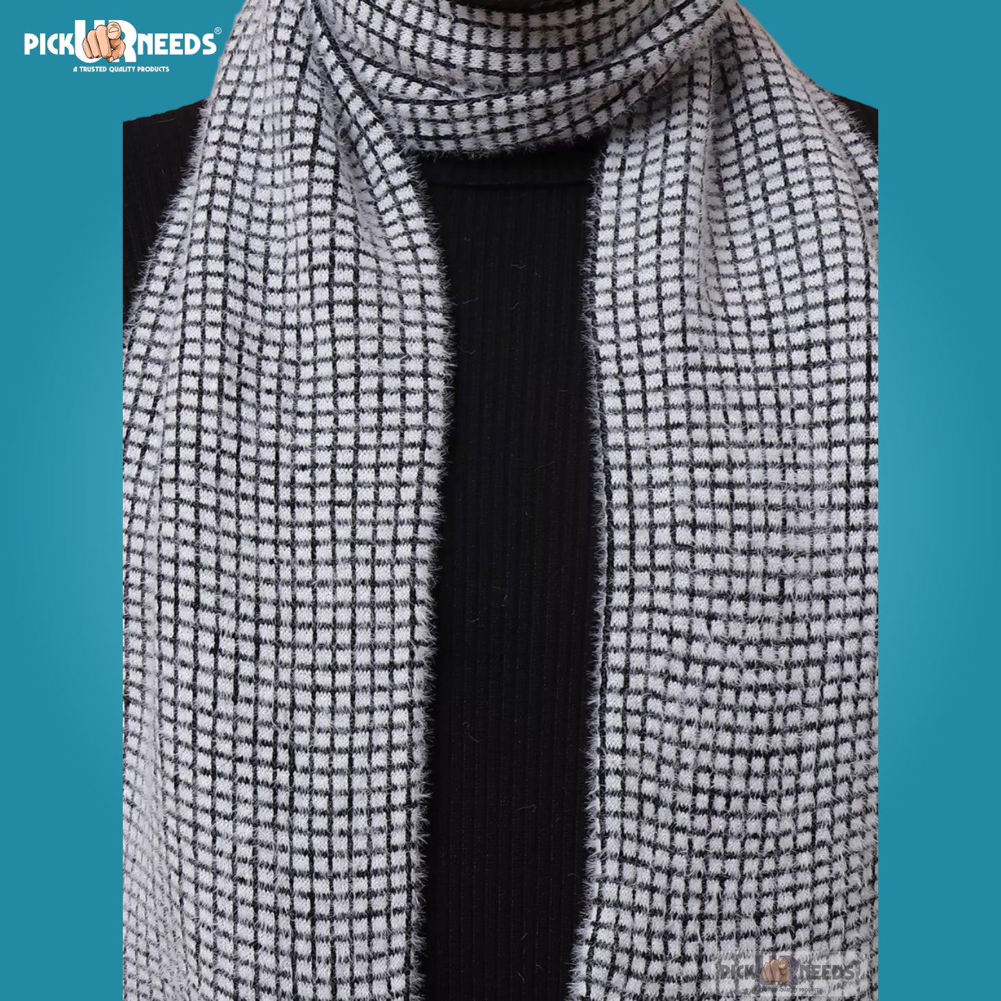 Pick Ur Needs Stylish Men’s Muffler – Warm, Soft & Trendy Winter Accessory
