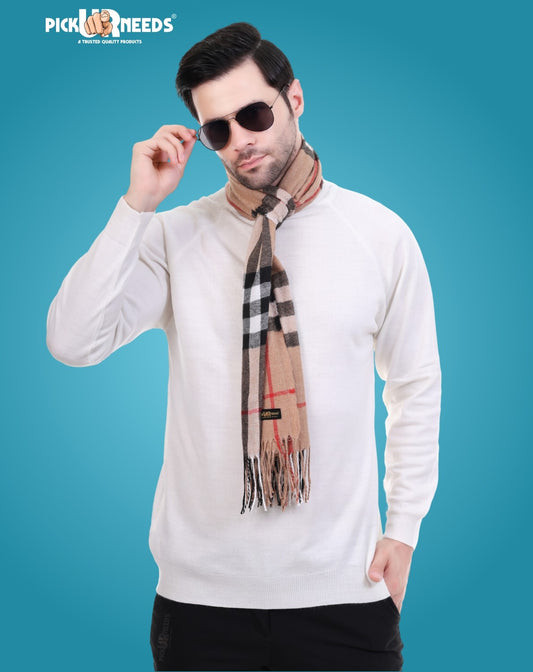 Pick Ur Needs Stylish Men’s Muffler – Warm, Soft & Trendy Winter Accessory