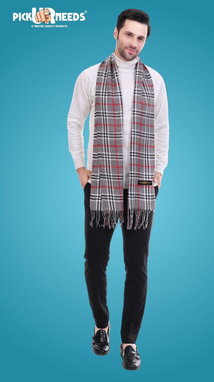 Pick Ur Needs Stylish Men’s Muffler – Warm, Soft & Trendy Winter Accessory