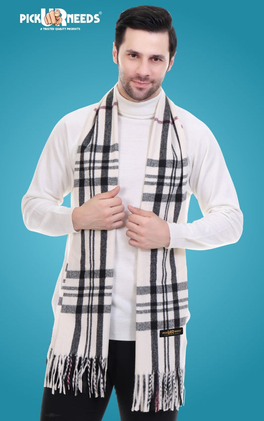 Pick Ur Needs Stylish Men’s Muffler – Warm, Soft & Trendy Winter Accessory