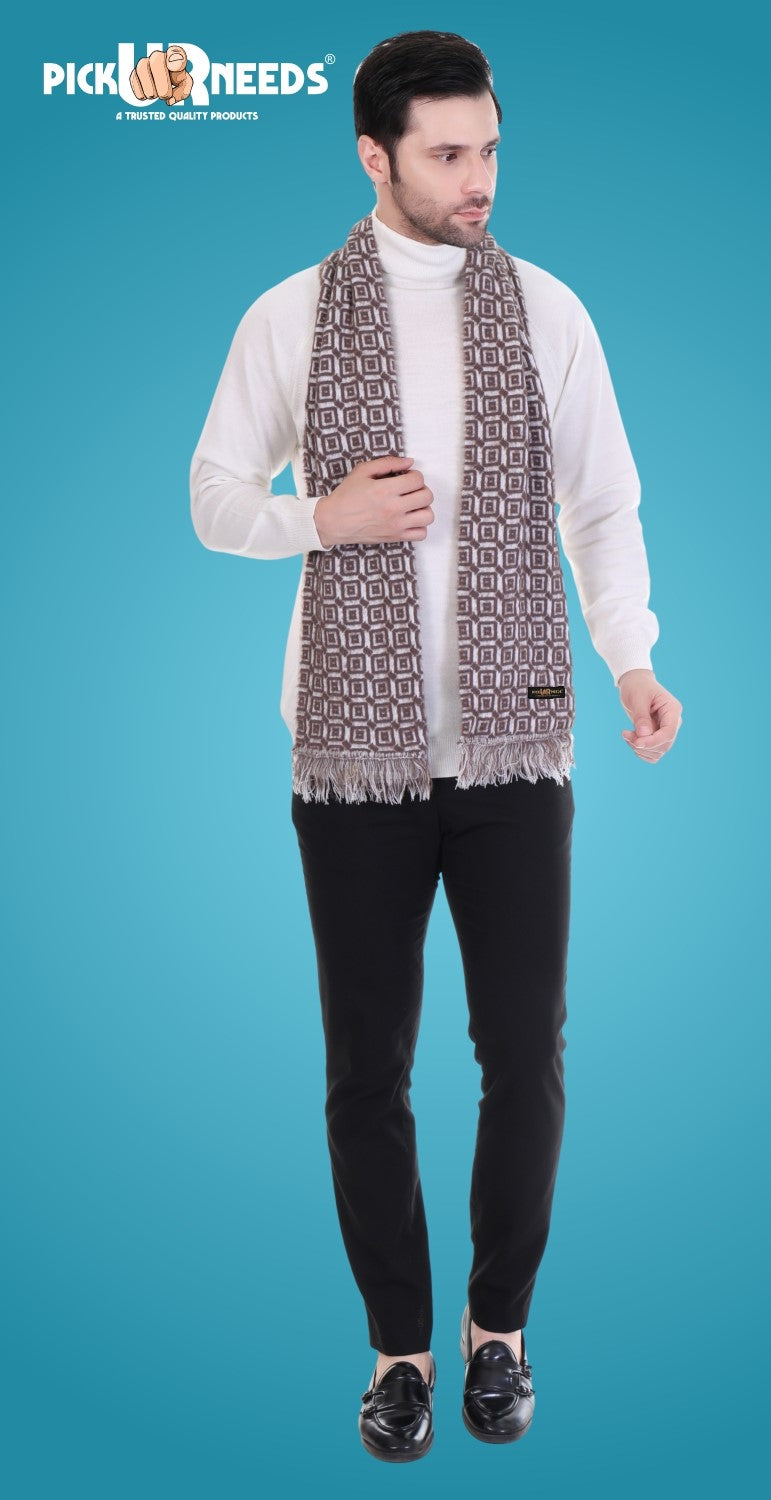 Pick Ur Needs Stylish Men’s Muffler – Warm, Soft & Trendy Winter Accessory