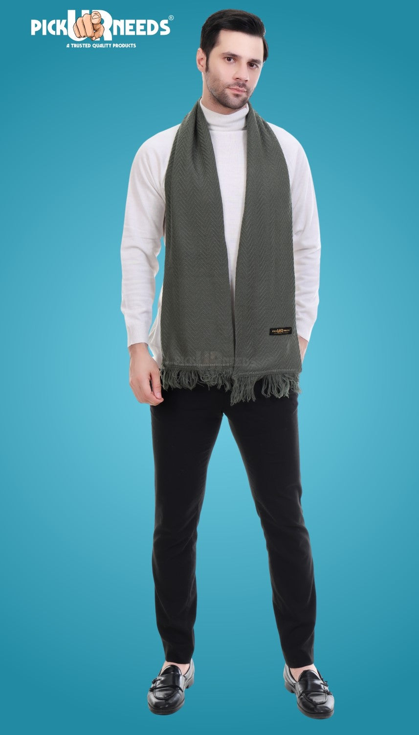 Pick Ur Needs Stylish Men’s Muffler – Warm, Soft & Trendy Winter Accessory
