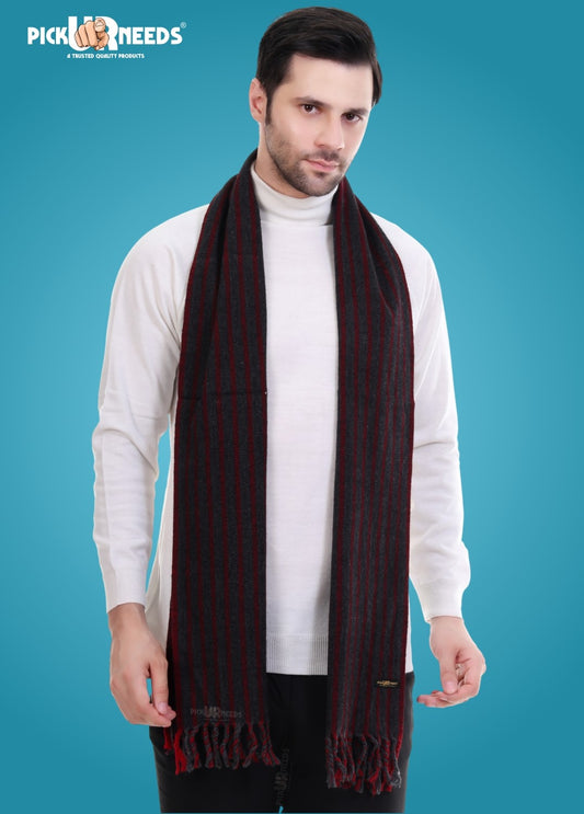 Pick Ur Needs Stylish Men’s Muffler – Warm, Soft & Trendy Winter Accessory