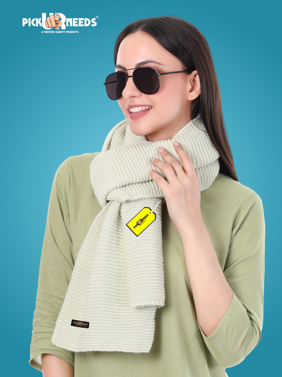 Pick Ur Needs Premium Knitted Winter Shawl/Stole for Women | Soft & Warm Woolen Wrap | Multipurpose Muffler,Shrug & Scarf