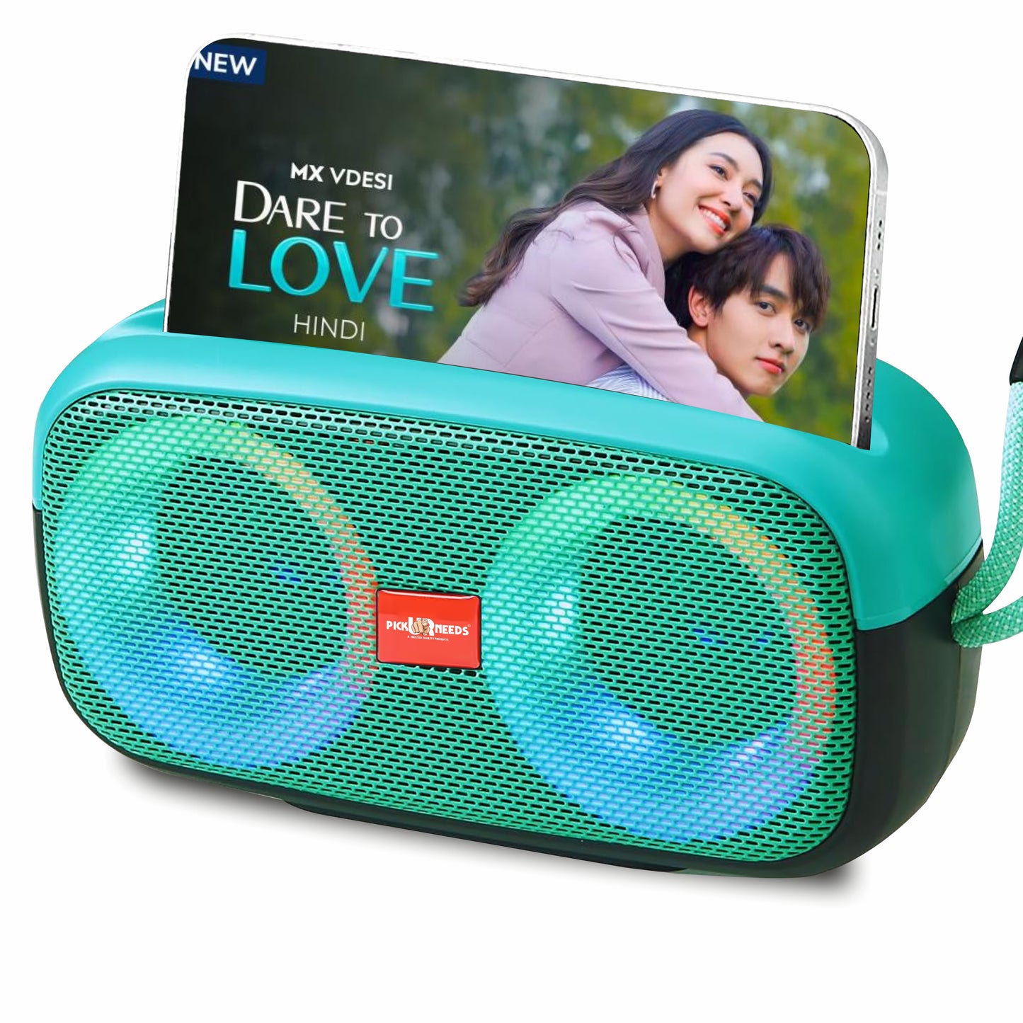 Pick Ur Needs Portable Wireless Speaker With RGB Dimmable Light USB/AUX/TF Card 6 Hrs Playtime 10 W Bluetooth Speaker (Black, 5.0 Channel)