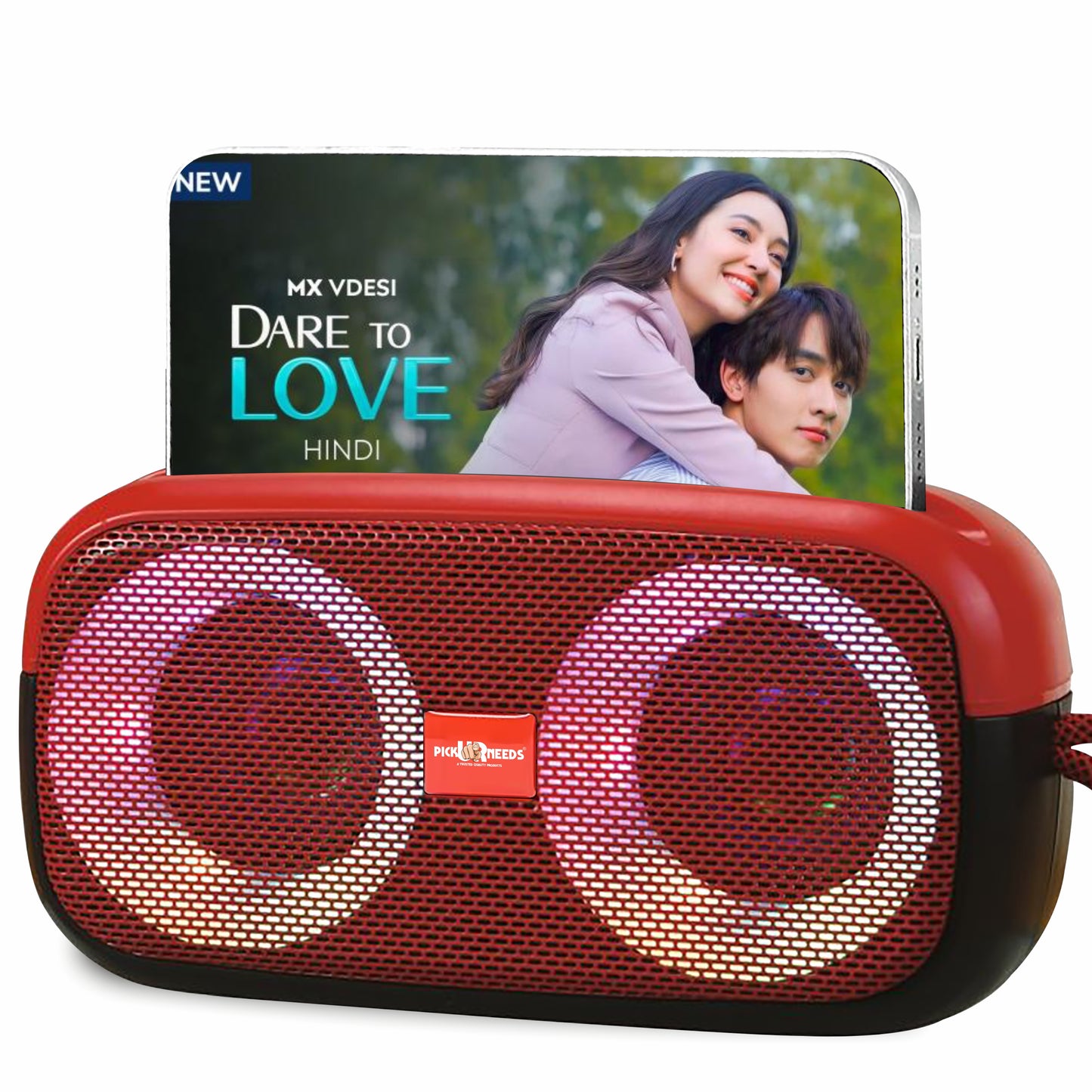 Pick Ur Needs Portable Wireless Speaker With RGB Dimmable Light USB/AUX/TF Card 6 Hrs Playtime 10 W Bluetooth Speaker (Black, 5.0 Channel)