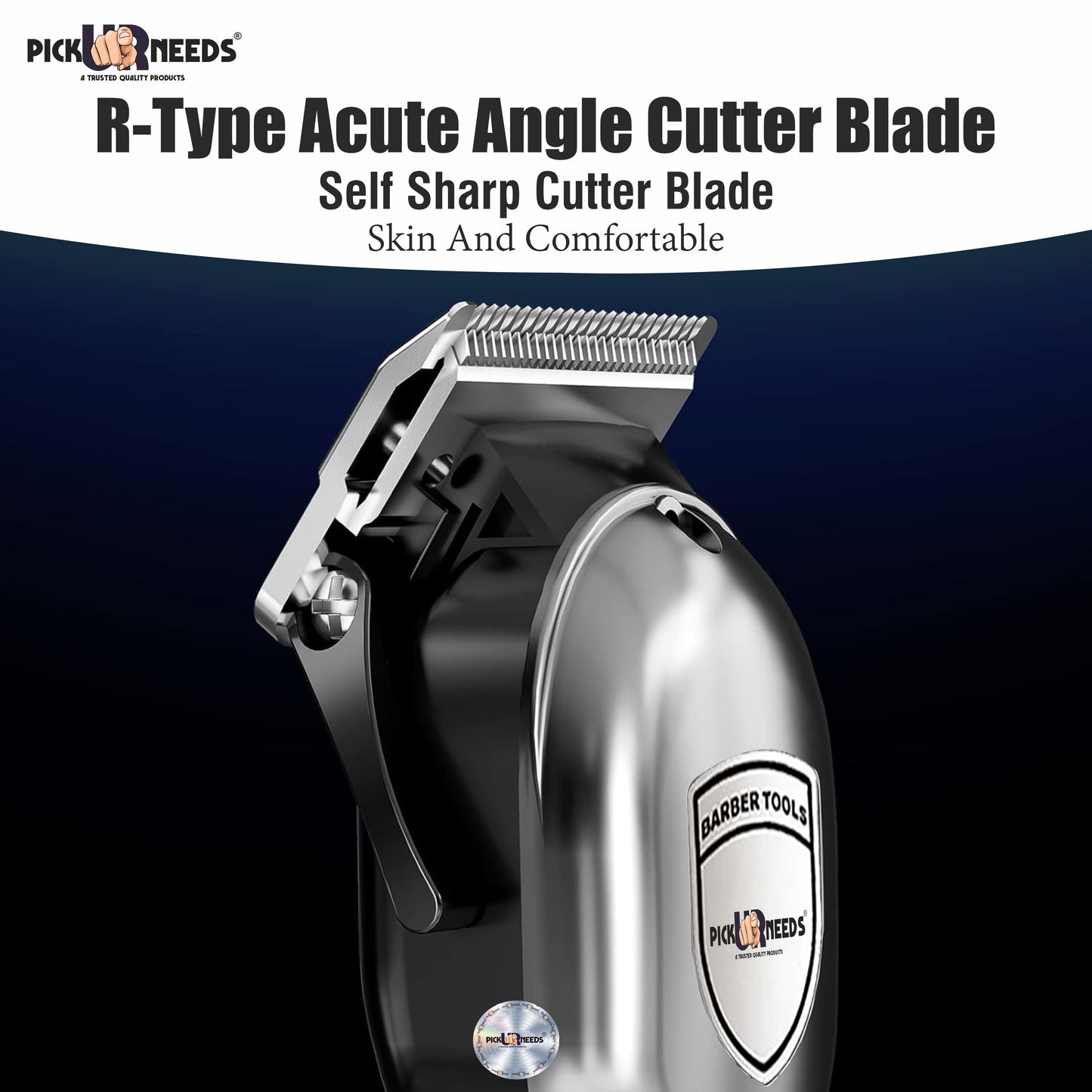 Pick Ur Needs Rechargeable Professional Hair Clipper / Trimmer For Men With LED Indicator 6W Trimmer 180 min Runtime 8 Length Settings