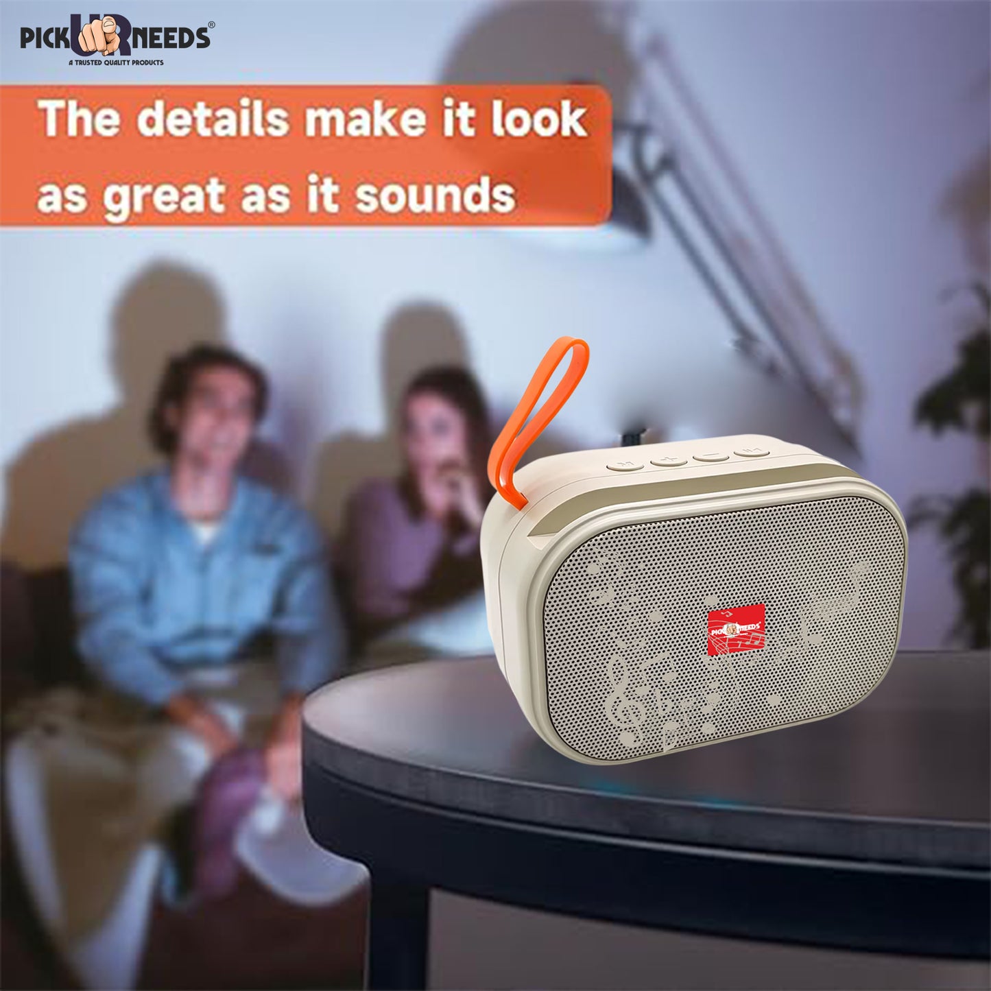 Pick Ur Needs Wireless 2 Side Loud Speaker With USB / TF Card Support 5 W Bluetooth Speaker (Blue, 5.0 Channel)