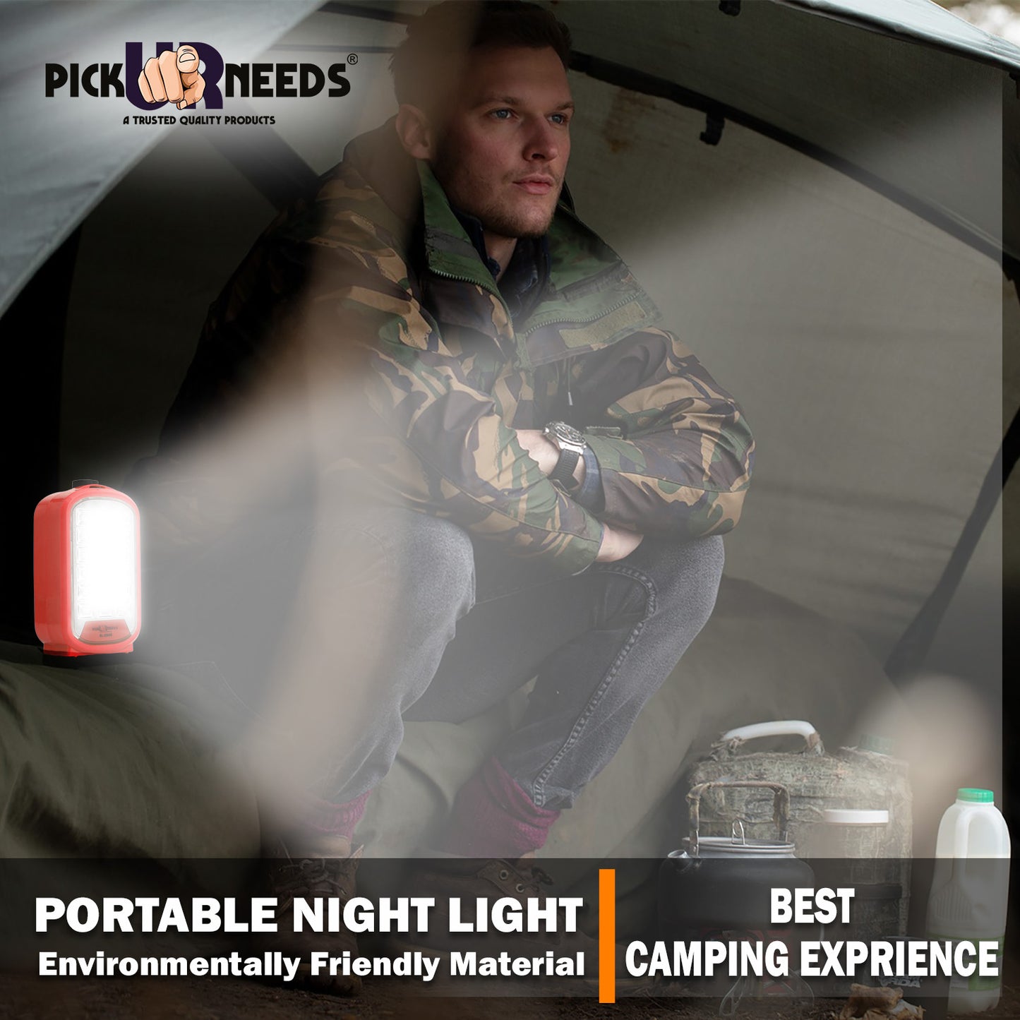 Pick Ur Needs Portable & Rechargeable Mini Emergency Lantern 18SMD LED Floor Lamp Light